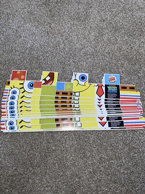 Burger King Crowns Sponge Bob 2009 Club BK Nickelodeon Truth or Square Lot of 11