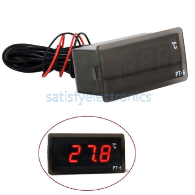 220V PT-6  -50   ~ + 110   Digital Thermometer Temperature Meter Aquarium Sensor