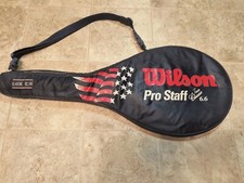 WILSON PRO STAFF TOUR CLASSIC TENNIS Racket Racquet Full Cover W/ STRAP VTG EUC