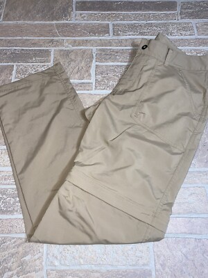 Columbia Tan 10 Regular Womens Omnishield Advanced Repellency zip off pants