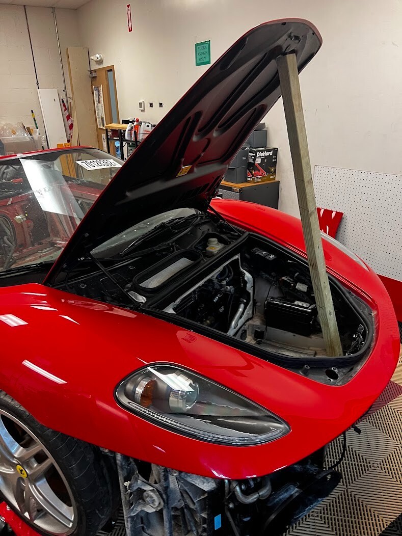 Ferrari F430 Spyder Spider Front Hood Bonnet OEM Rosso Corsa 3500 mile car