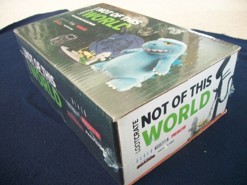 LOOT CRATE NOT OF THIS WORLD GODZILLA,ALIEN,PREDATOR,PACIFIC RIM DRAGON NIB - Picture 3 of 4