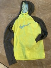 Women's Nike Therma Fit Training Hoodie Pullover - Size XS Highlighter jacket