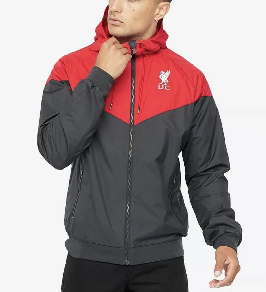 Nike Liverpool Windrunner Jacket - Black/Red 2020-2021 - S