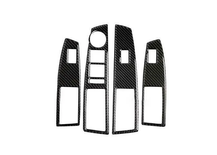 Panel de bloqueo de elevación de ventana de vidrio para Chevrolet Cruze 2010-15 vinilo fibra de carbono Foto 2 de 4