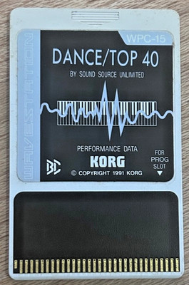 KORG CARD Performance Data Dance Top 40 WPC-15 WPC15 KORG WAVESTATION