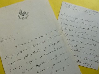 Arthur MEYER (1844 1924) Fondateur MUSEE GREVIN. Directeur GAULOIS. 2x AUTOGRAPH