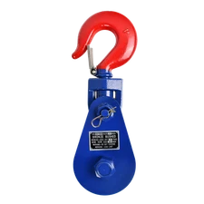 Snatch Block w/ Hook 8 Ton 6" for 3/4" Wire Rope Roll Back Wrecker Flatbed Tow