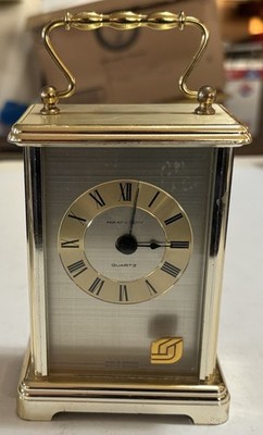Vintage Hamilton Wentworth Quartz Desk Clock, Made In Germany, Works