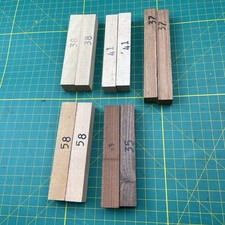 10 Pk Assortment Pen Wood Turning Blanks 3/4" x 3/4" x 5" VTG PSI Woodworking