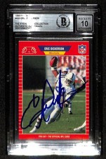 Eric Dickerson Signed 1989 Pro Set Update Colts Card Beckett Auto 10