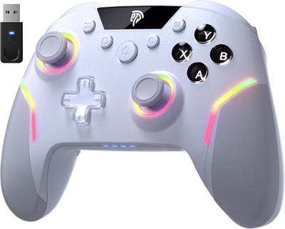 Easysmx X20 Wireless Controller PC Mit RGB, Bluetooth Controller Mit 2 in 1 Trig