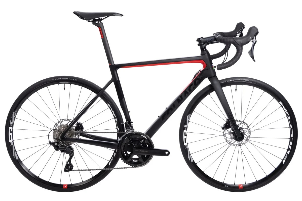Colnago V3 Shimano 105 Disc Brake Road Bike MKBR Black & Red 50s MSRP $3750