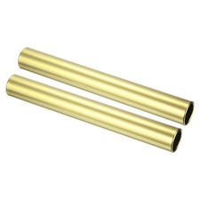 2pcs Relay Track Baton Aluminum Alloy Tube Field Race Stick Athletics, Gold