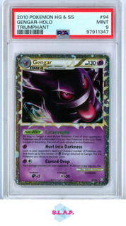 GENGAR HOLO TRIUMPHANT POKEMON HEARTGOLD & SOULSILVER TRIUMPHANT 2010 94 PSA 9