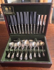 Arthur Price of England 44 Piece Silver Plated Canteen Cutlery Set EPNS A1