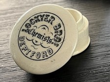 Antique Lockyer Bros Deptford Ointment Pot – Victorian English Apothecary