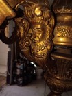 19th C Antique Italian Rococo Baroque Gilt Bronze  Crystal 6 Arm Chandelier — photo 2