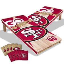 Cornhole Game NFL San Francisco 49ers 2 x 4 Wood Professional Bags YouTheFan