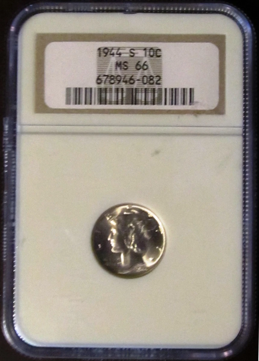 MS 66 Graded 1944 Year Mercury Dimes (1916-1945) for sale | eBay