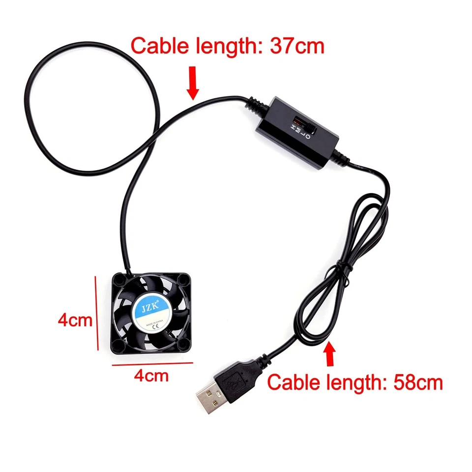 Ventilateur de Refroidissement USB 5V de 40mm avec 3 Vitesses de Ventilation - Photo 4/4