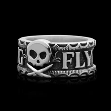 pete’s pirate life x clocks and colours fly the flag ring size 9