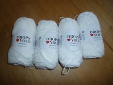 tolle Baumwolle, Wolle aus 100% Baumwolle, weiß, 200g