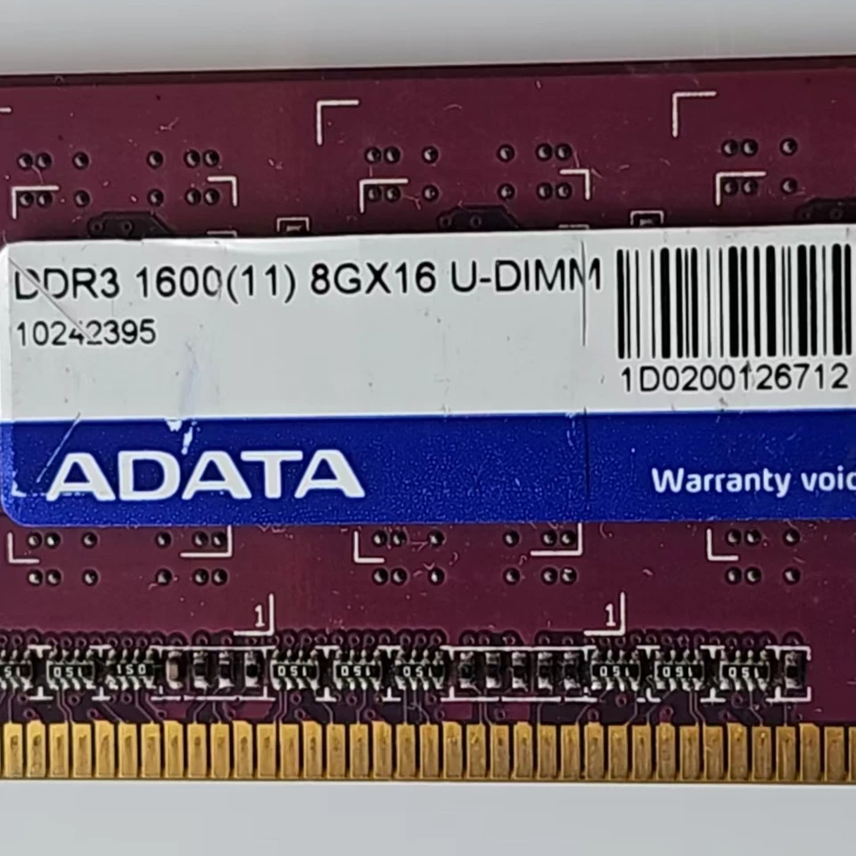 Memoria DIMM ADATA DDR3 1600 MHz 16 GB (juego de 2 8 GB) DDR3 DRAM 1,5 V de escritorio Foto 2 de 3