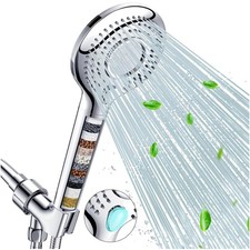 15-Stage High Pressure Filtered Shower Head with Massage Mode Lightweight Hose