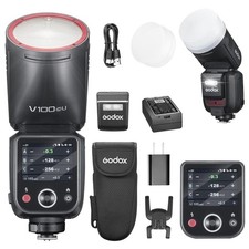 GODOX V100C USA Flash V100-C U 100w Round Head Touch Screen Flash for Canon,2...