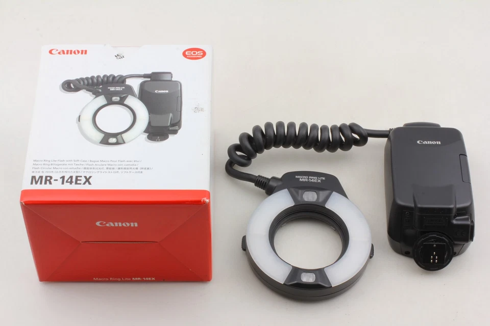 [MINT IN BOX] Canon MR-14EX Macro Ring Light Flash TTL E-TTL EOS EF From JAPAN - Image 2 of 4
