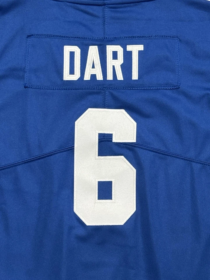 Youth Jaxson Dart New York Giants Nike Jersey - Fully Stitched & Embroidered - Image 3 of 4