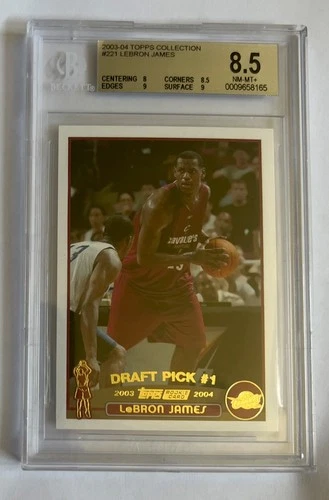 2003-04 Topps Draft Pick LeBron James #221 Collection RC BGS 8.5 NM-Mint+ Rookie