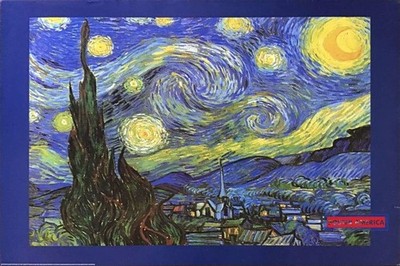 Starry Night  by Vincent Van Gogh Art Reproduction Poster 24 x 36