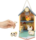 Wooden Farm Set for Toddlers with Barn Carry Bag and Animals
