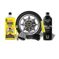 Kit Cerchi e gomme lavaggio decontaminazione ferro cerchi e gomme auto