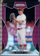2019 Panini Prizm #44 Purple Prizm Daniel Ponce de Leon St. Louis Cardinals RC