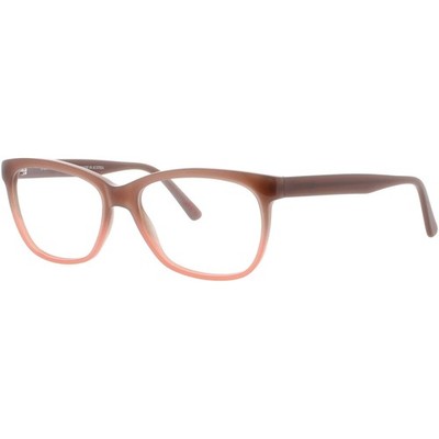 Andy Wolf Women's Eyeglasses Brown Acetate Rectangular Full Rim Frame 5036 J