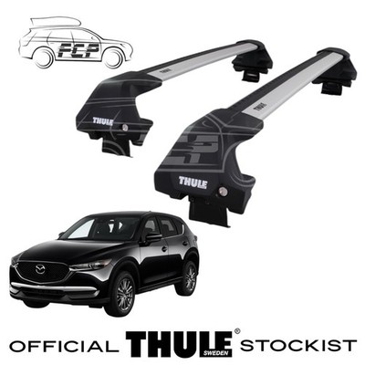 Thule WingBar Edge Silver Roof Bars Set to fit Mazda CX-5 Mk.2 17-25