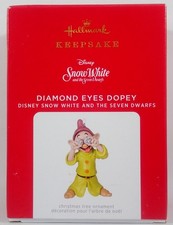NIB 2021 HALLMARK KEEPSAKE METAL ORNAMENT DIAMOND EYES DOPEY DISNEY SNOW WHITE