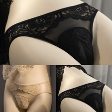 Panties Briefs Spring Hiding Gaff Lace Low Waist Shaping Breathable