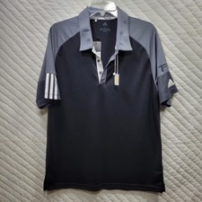 NEW Adidas Core Polo Golf Shirt Mens Large Color Black Company LOGO