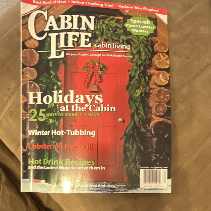 Cabin Life Magazine Dec 2007 Illustrated Holidays Cabin Living Recipes