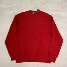 Chaps Knitted Jumper Chunky Knit Sweater Men's L