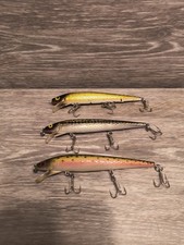  Lot Of 3 Whopper Stopper Hellcat Lures Cool Colors - Used