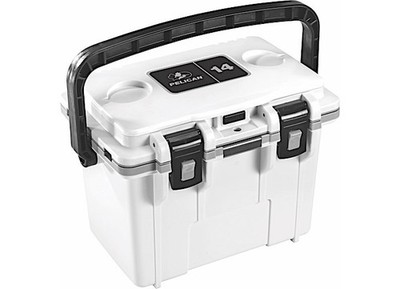 Pelican 14Q-1-WHTGRY 14Qt Elite Cooler White/Gray