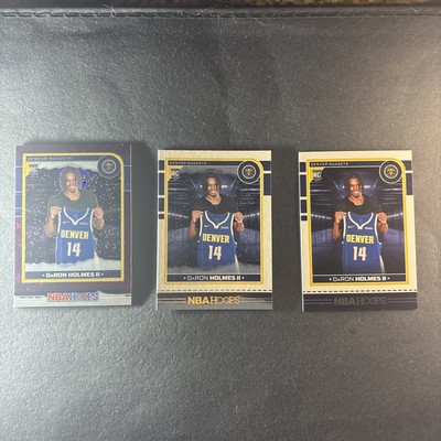 2024-25   DaRon Holmes 3 Card set (RC) Purple Winter, Base, Winter, Panini NBA