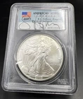American Heroes Lance Armstrong Signed PCGS 2003 1 Oz American Silver Eagle