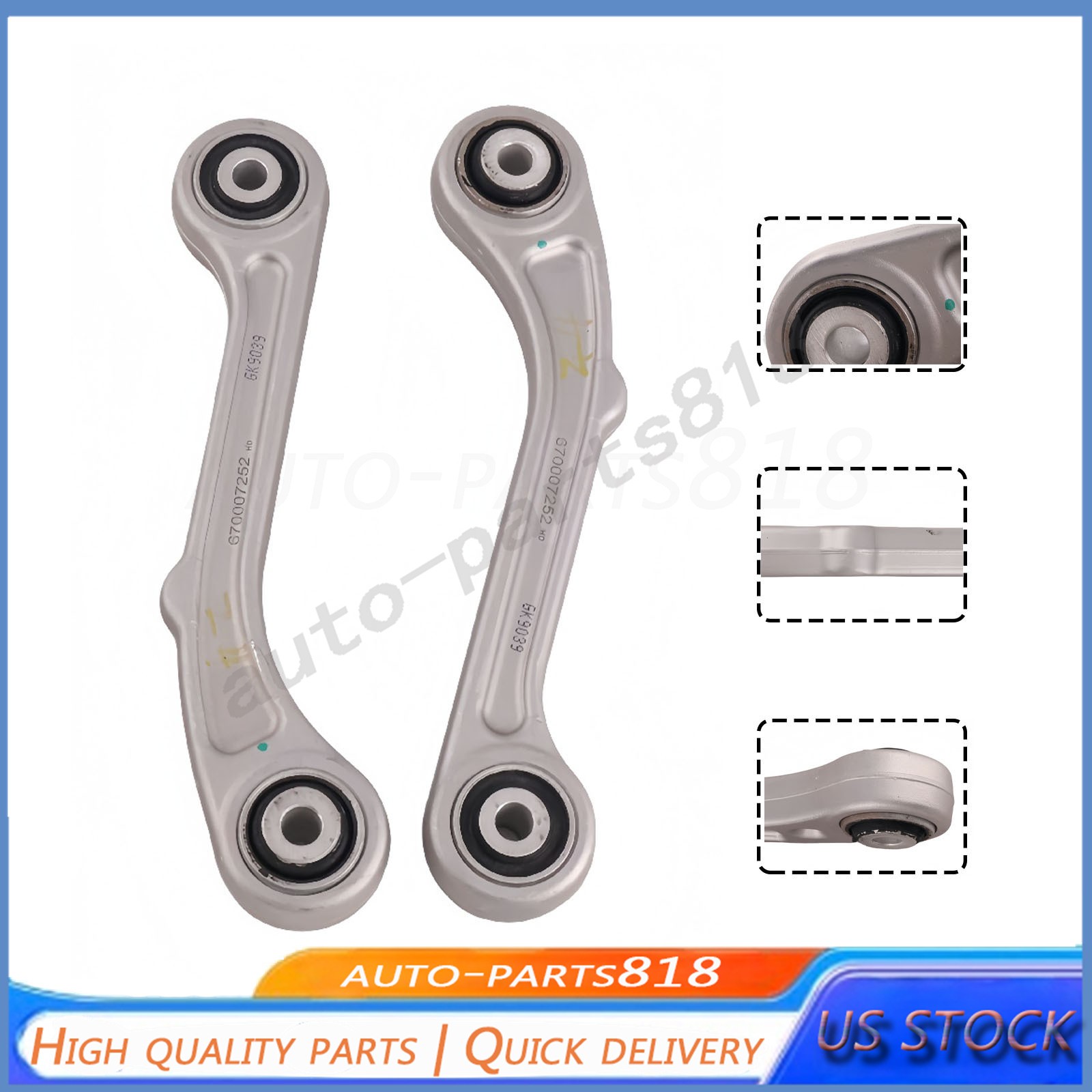 For Maserati Ghibli Quattroporte 2014+ 2* Rear Upper/Lower Control Arms 67000725