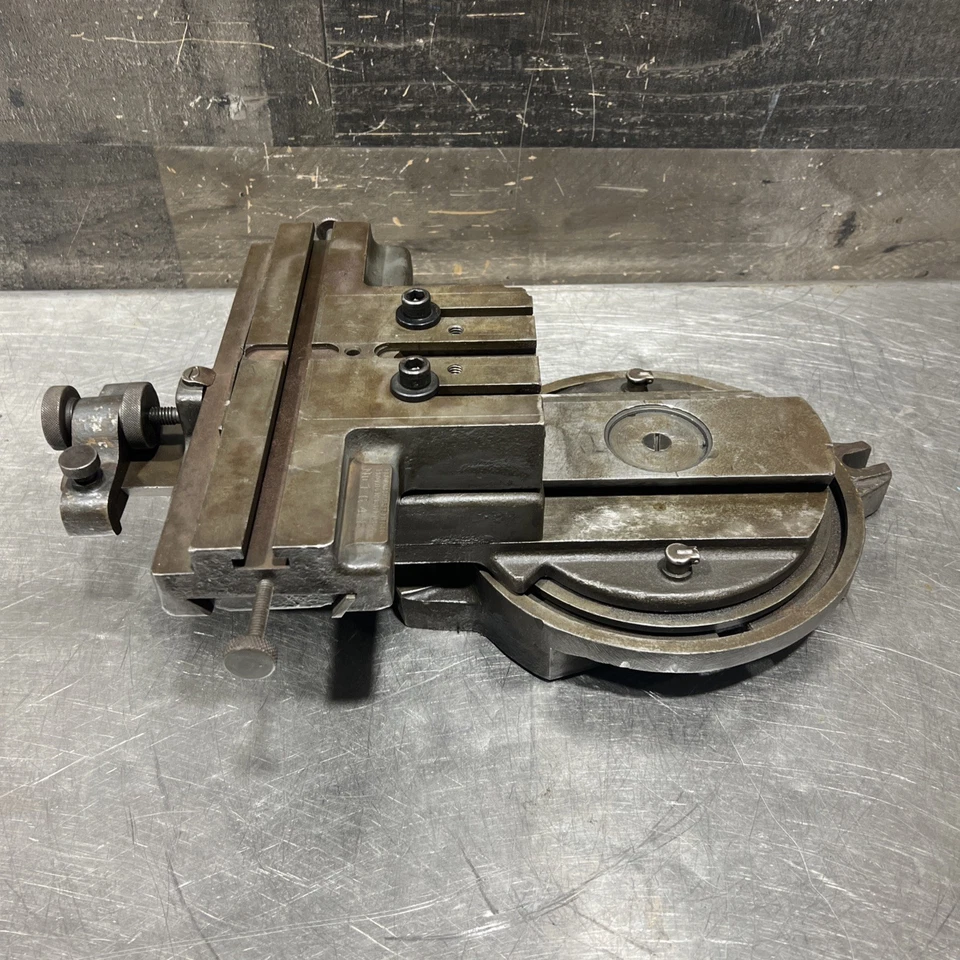 Herramienta de Maquinista Brown & Sharpe Mesa Giratoria Cruz Slide Modelo Nº 1648 Usada Foto 2 de 4